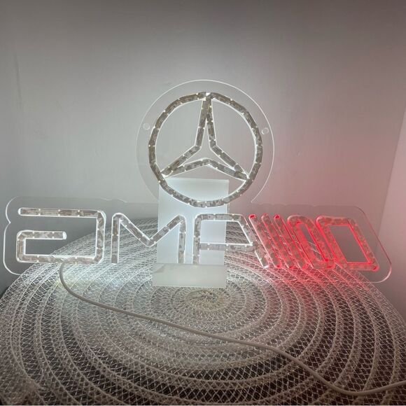 AMG Mercedes Benz LED Neon Wall Sign NWT - Picture 7 of 13